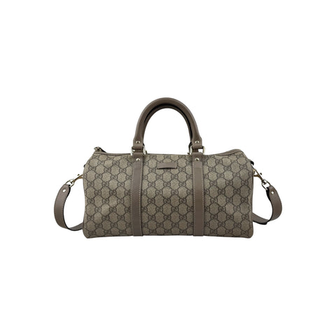 Gucci Beige/Grey GG Coated Canvas Joy Boston Bag