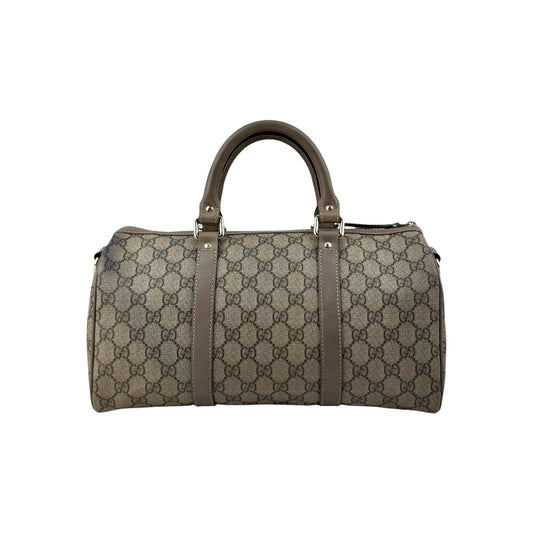 Gucci Beige/Grey GG Coated Canvas Joy Boston Bag