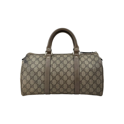 Gucci Beige/Grey GG Coated Canvas Joy Boston Bag