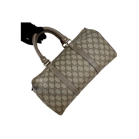 Gucci Beige/Grey GG Coated Canvas Joy Boston Bag