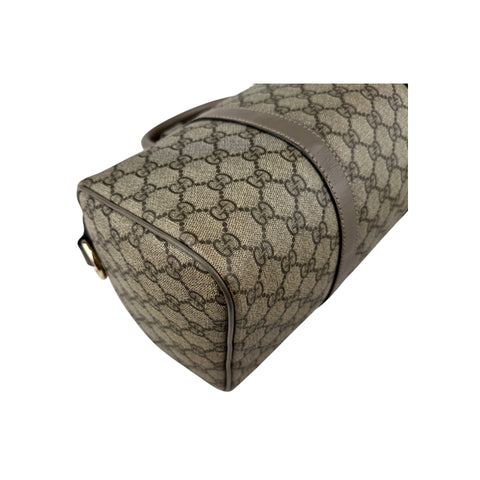 Gucci Beige/Grey GG Coated Canvas Joy Boston Bag