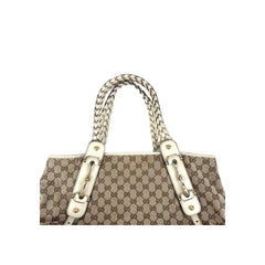 Gucci Beige/Ivory GG Canvas Medium Pelham Shoulder Bag