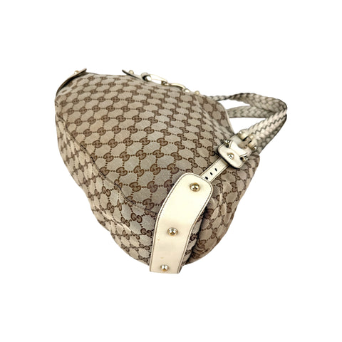 Gucci Beige/Ivory GG Canvas Medium Pelham Shoulder Bag