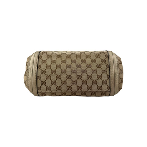 Gucci Beige/Metallic GG Canvas and Leather Medium Bella Shoulder Bag