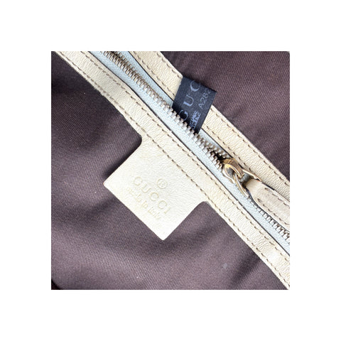 Gucci Beige/White GG Canvas Pelham Medium Shoulder Bag