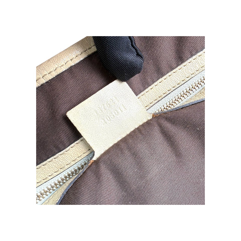 Gucci Beige/White GG Canvas Pelham Medium Shoulder Bag