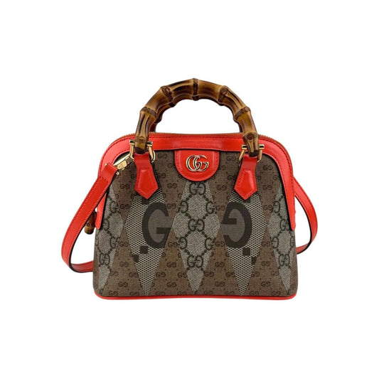 Gucci Bicolor Diana Bamboo Patchwork Mini Bag