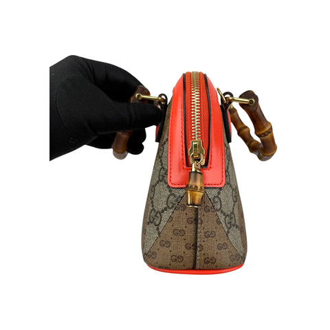 Gucci Bicolor Diana Bamboo Patchwork Mini Bag