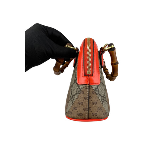 Gucci Bicolor Diana Bamboo Patchwork Mini Bag