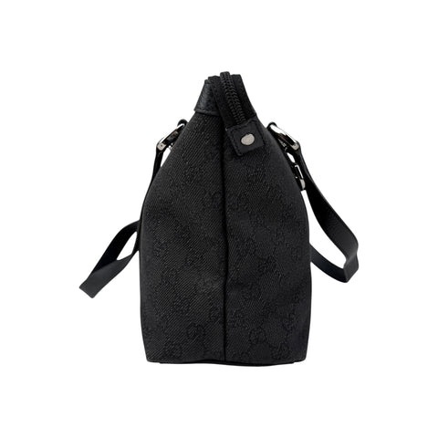 Gucci Black GG Canvas Abbey Medium Tote Bag
