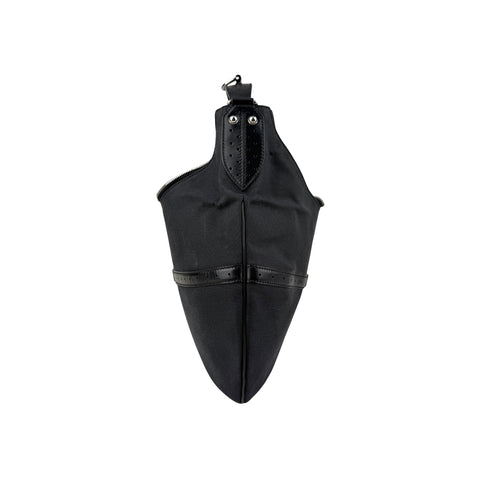 Gucci Black GG Denim Reins Hobo Bag