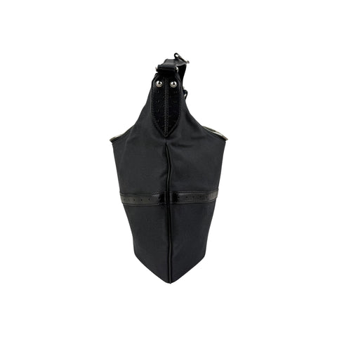 Gucci Black GG Denim Reins Hobo Bag