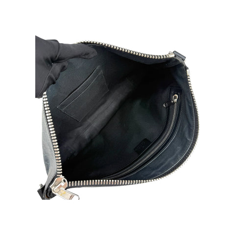Gucci Black GG Supreme Canvas Crossbody Messenger Bag