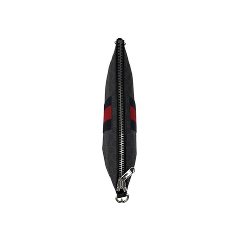 Gucci Black GG Supreme Canvas Crossbody Messenger Bag