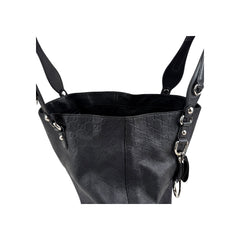 Gucci Black Guccissima Leather Icon Bit Tote Bag