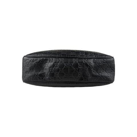 Gucci Black Guccissima Web Crossbody Bag