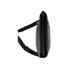 Gucci Black Guccissima Web Crossbody Bag