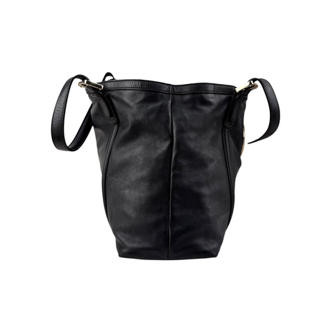 Gucci Black Leather Britt Hobo Messenger Bag