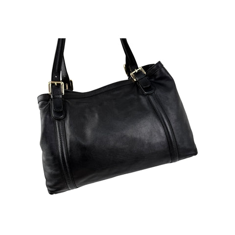 Gucci Black Leather Britt Hobo Messenger Bag