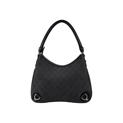 Gucci Black Ophidia Abbey Guccissima Semi Shoulder Bag