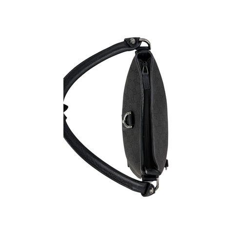 Gucci Black Ophidia Abbey Guccissima Semi Shoulder Bag