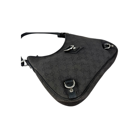 Gucci Black Ophidia Abbey Guccissima Semi Shoulder Bag