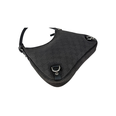 Gucci Black Ophidia Abbey Guccissima Semi Shoulder Bag