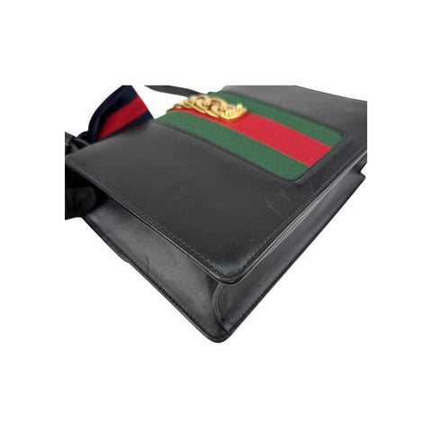 Gucci Black Sylvie Shoulder Bag