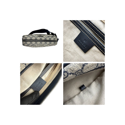 Gucci Blue/Beige GG Coated Canvas Crossbody Bag