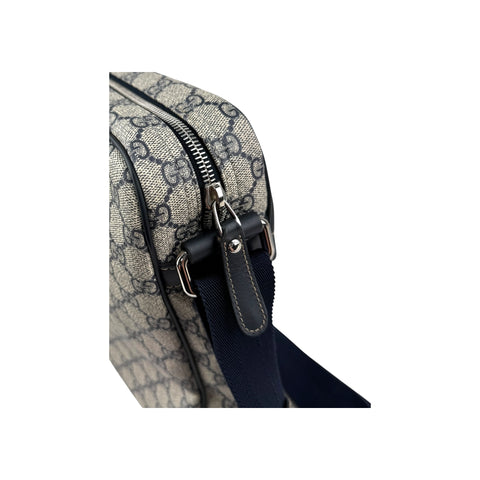 Gucci Blue/Beige GG Coated Canvas Crossbody Bag