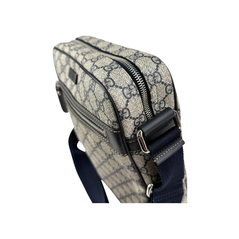 Gucci Blue/Beige GG Coated Canvas Crossbody Bag