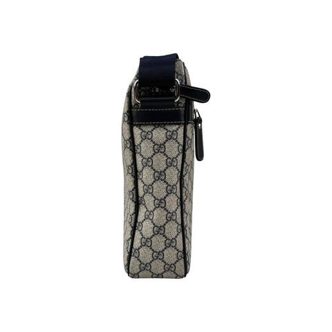 Gucci Blue/Beige GG Coated Canvas Crossbody Bag