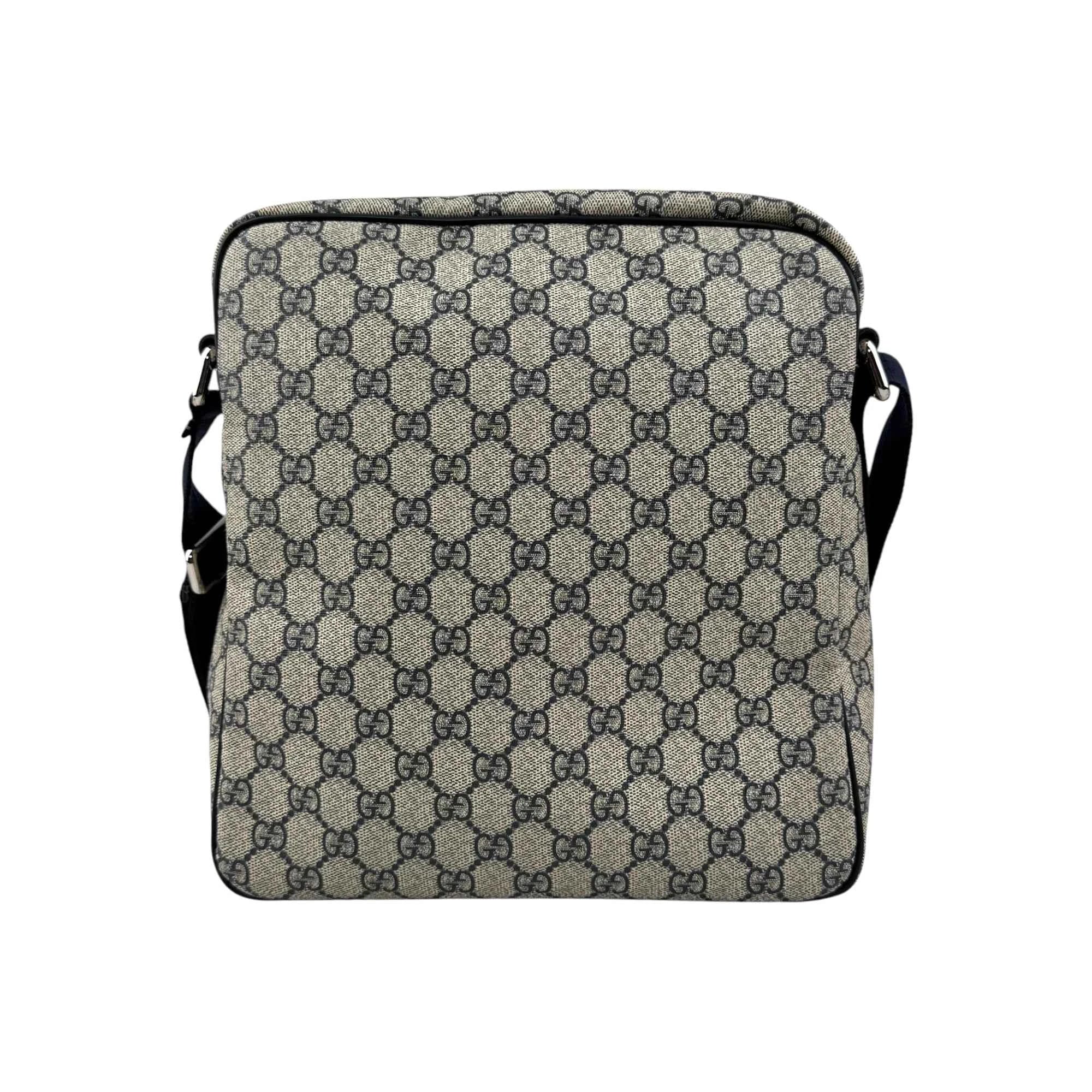 Gucci Blue/Beige GG Coated Canvas Crossbody Bag