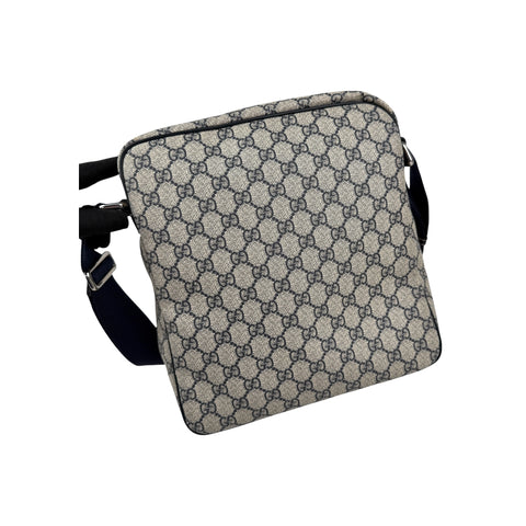 Gucci Blue/Beige GG Coated Canvas Crossbody Bag