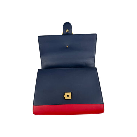 Gucci Blue/Green/Red Leather Dionysus Medium Top Handle Bag