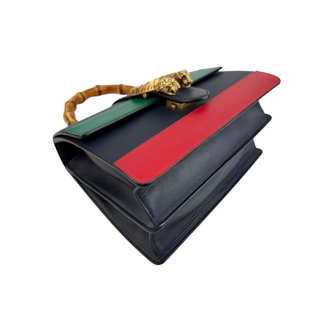 Gucci Blue/Green/Red Leather Dionysus Medium Top Handle Bag