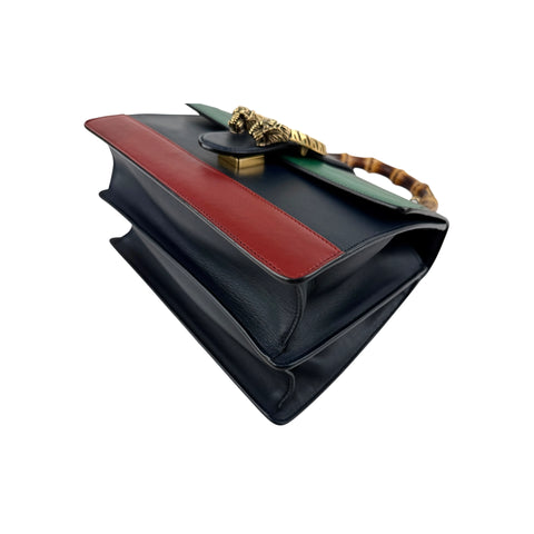 Gucci Blue/Green/Red Leather Dionysus Medium Top Handle Bag
