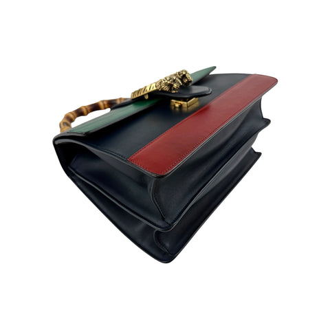 Gucci Blue/Green/Red Leather Dionysus Medium Top Handle Bag