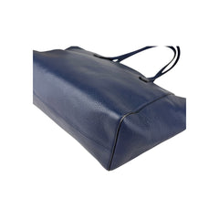 Gucci Blue/Teal Pebbled Leather Swing Tote Bag