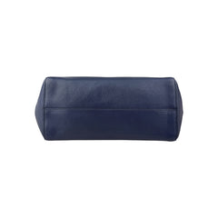Gucci Blue/Teal Pebbled Leather Swing Tote Bag