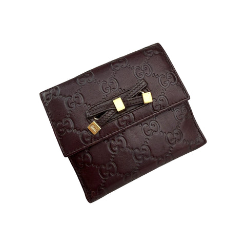 Gucci Brown Guccissima Leather Princy Compact Wallet