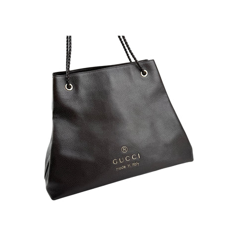 Gucci Calfskin Large Gifford Braided Handle Tote