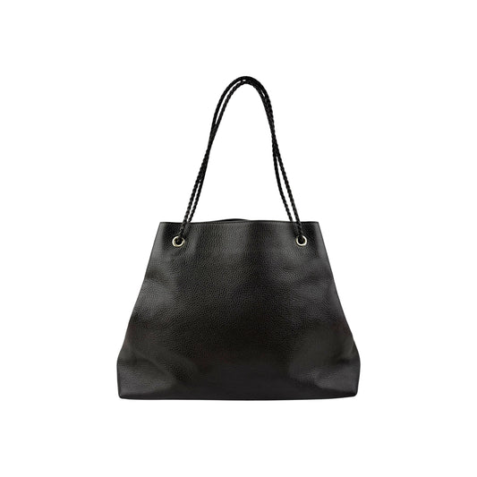 Gucci Calfskin Large Gifford Braided Handle Tote