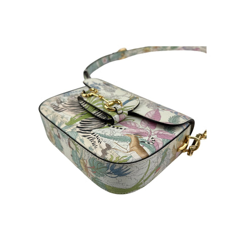 Gucci Calfskin Tiger Savanah Horsebit 1955 Shoulder Bag
