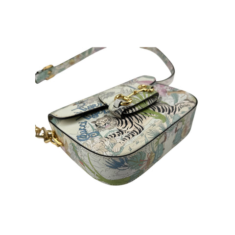 Gucci Calfskin Tiger Savanah Horsebit 1955 Shoulder Bag