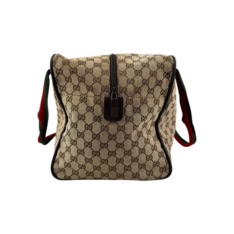 Gucci Canvas Web Travel Bag