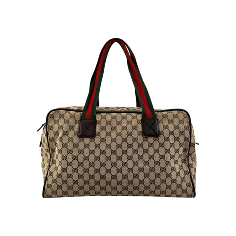 Gucci Canvas Web Travel Bag