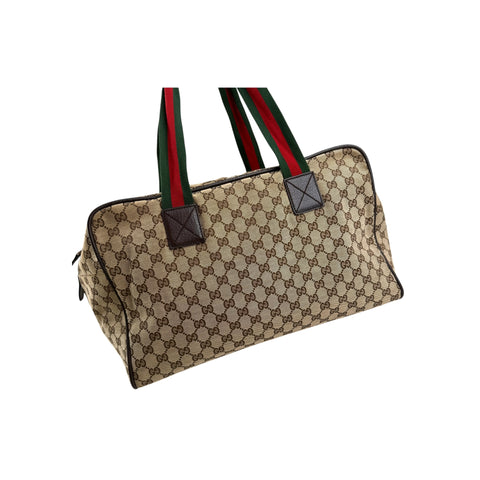 Gucci Canvas Web Travel Bag