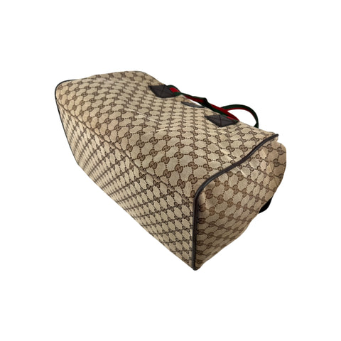 Gucci Canvas Web Travel Bag