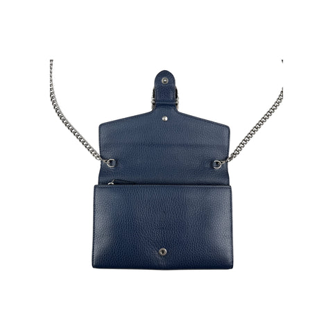 Gucci Dionysus Navy Leather Chain Shoulder Bag